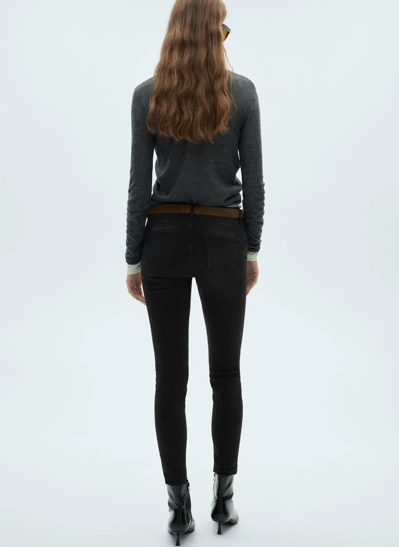 MANGO pushup stright fit high waist jeans